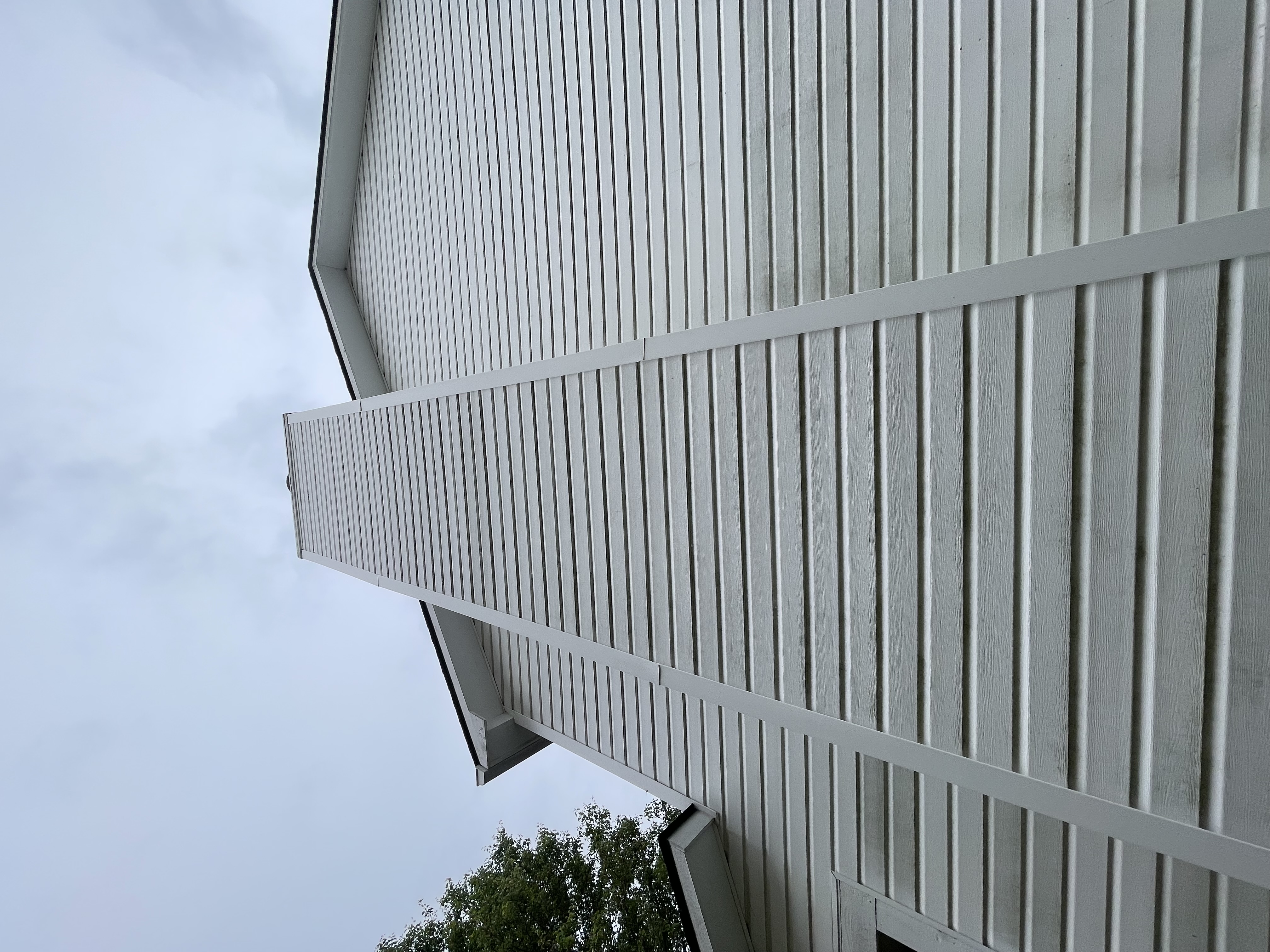 House exterior after wash